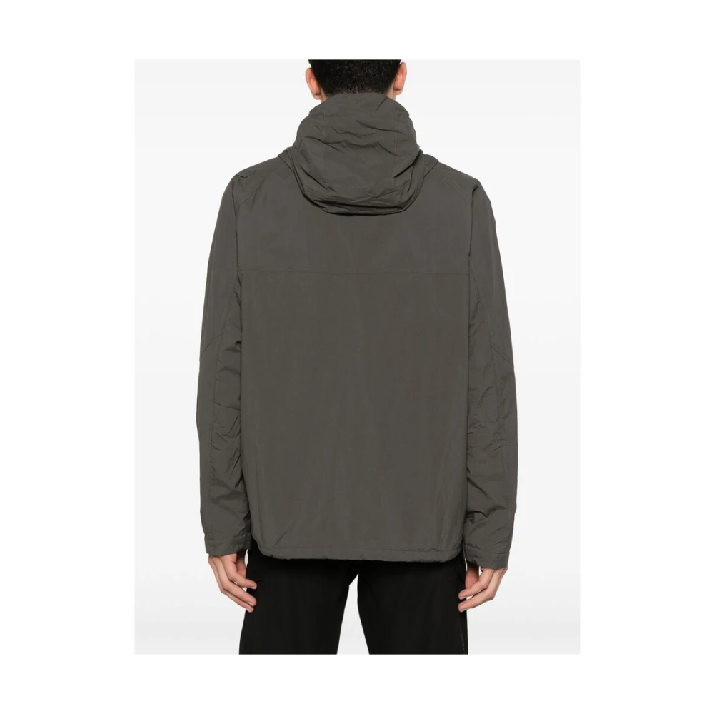 Mizuno Lichtgewicht waterafstotende hoodie Gray Heren