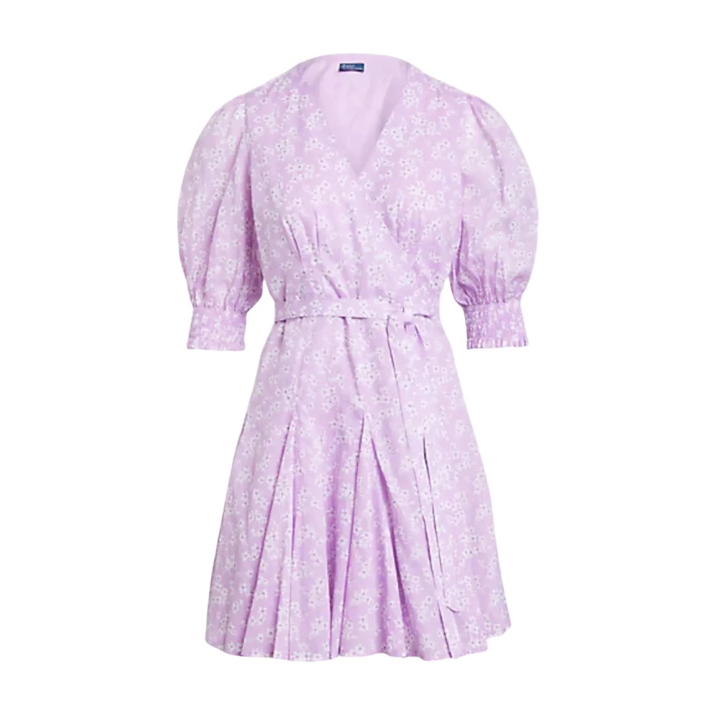 Ralph Lauren Paarse bloemenjurk Purple Dames