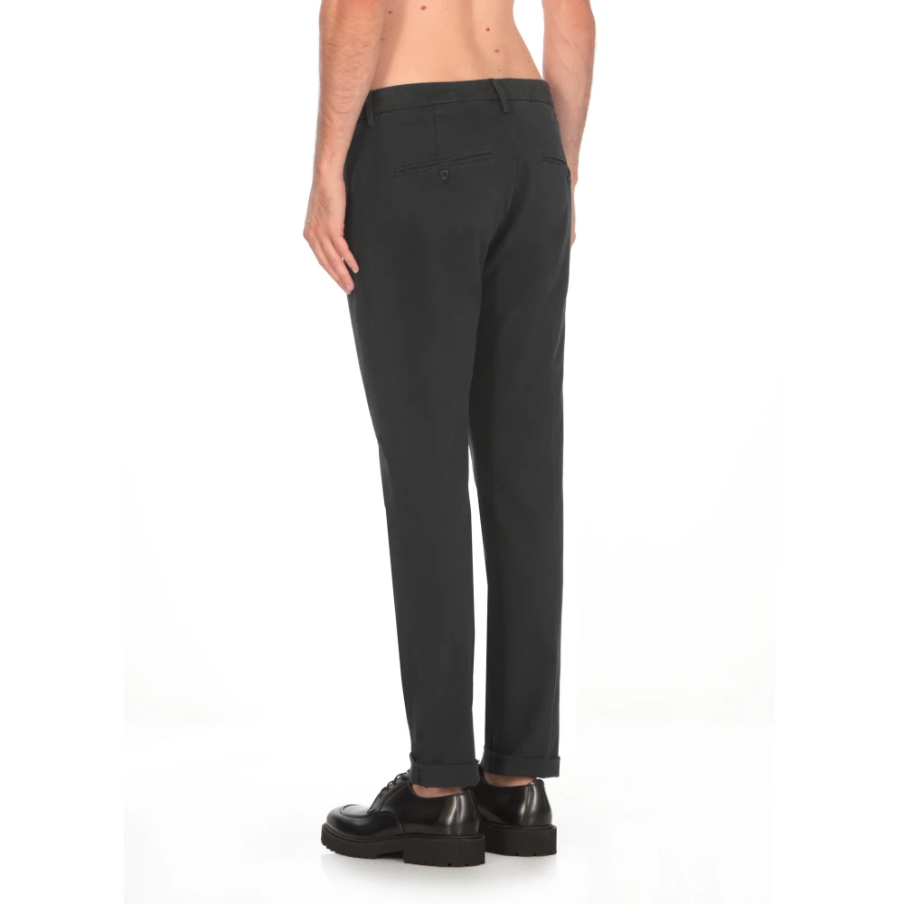 Dondup Blauwe Katoenen Broek met Zakken Blue Heren