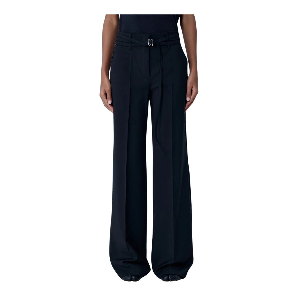 Sportmax Vrouw Zwart Broeken Dames, 2XS, Wol, Wool Tailored Pants