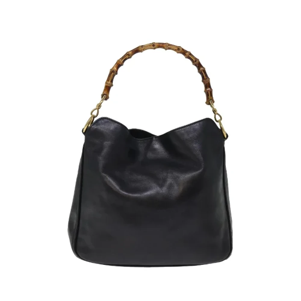 Gucci Vintage Pre-owned Leather gucci-bags Black Dames