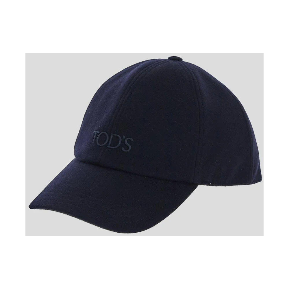 TOD'S Wollen Logo Cap Blue Heren