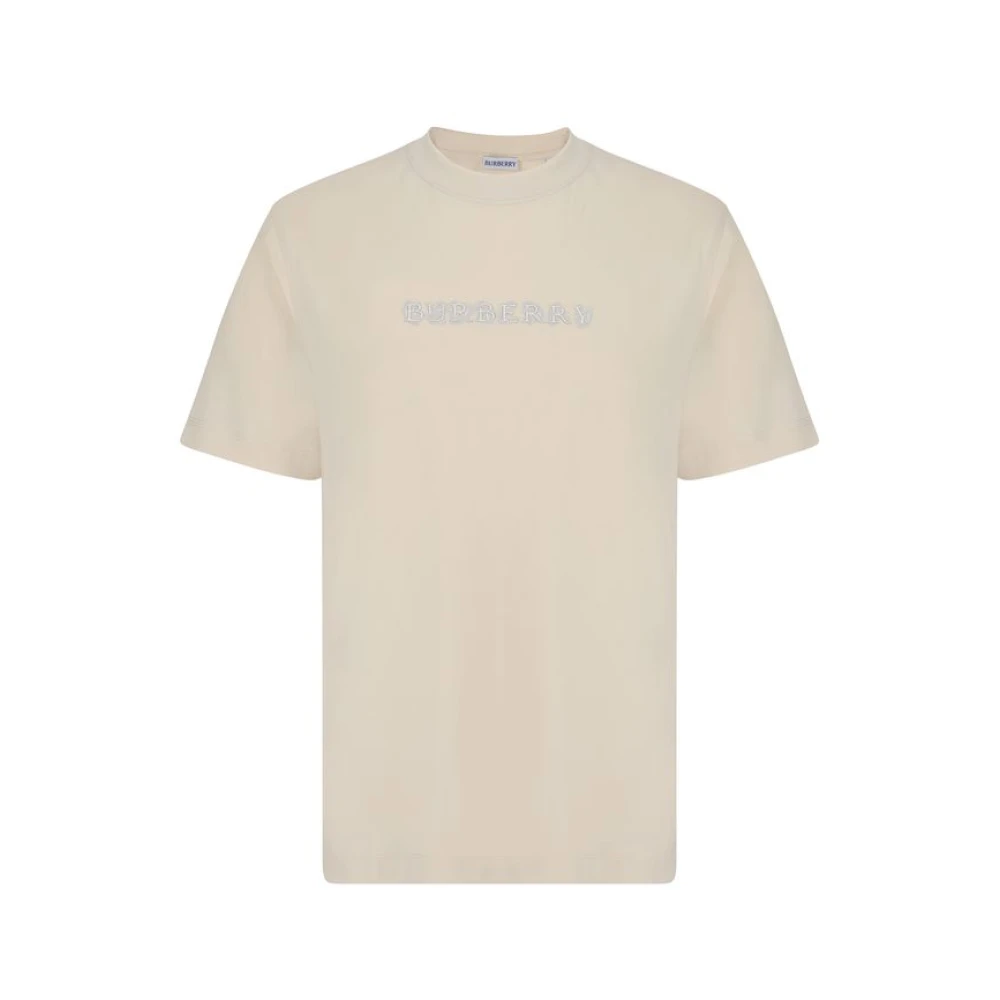 Burberry Monogram Ribbed T-Shirt Beige Heren