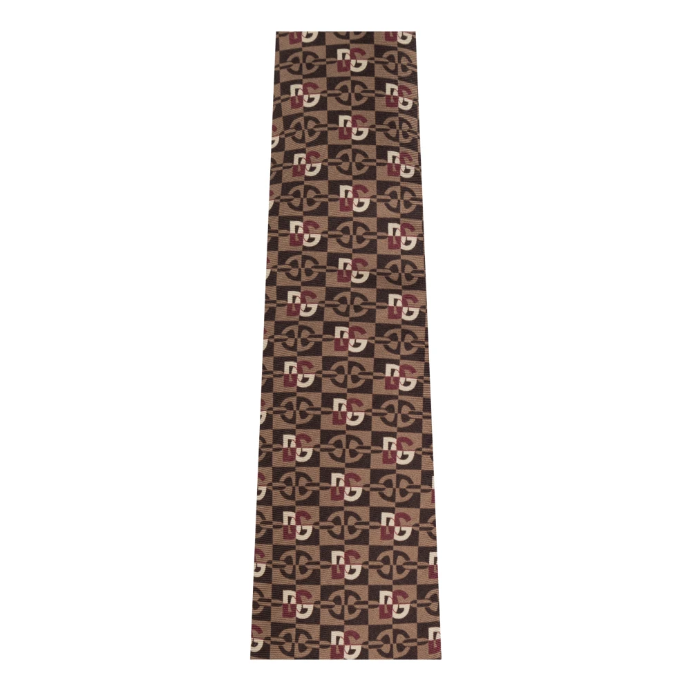 Dolce & Gabbana Gestreepte stropdas Brown Heren