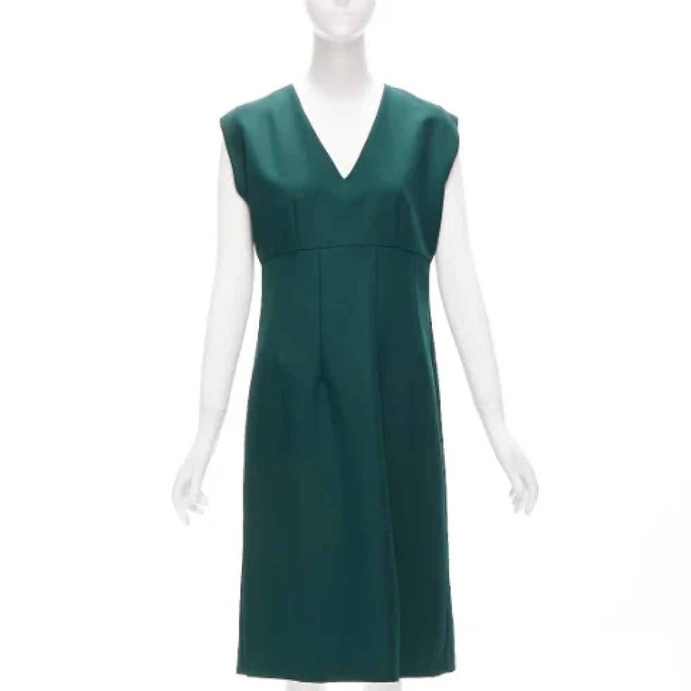Marni Pre-owned Polyester dresses Green Dames