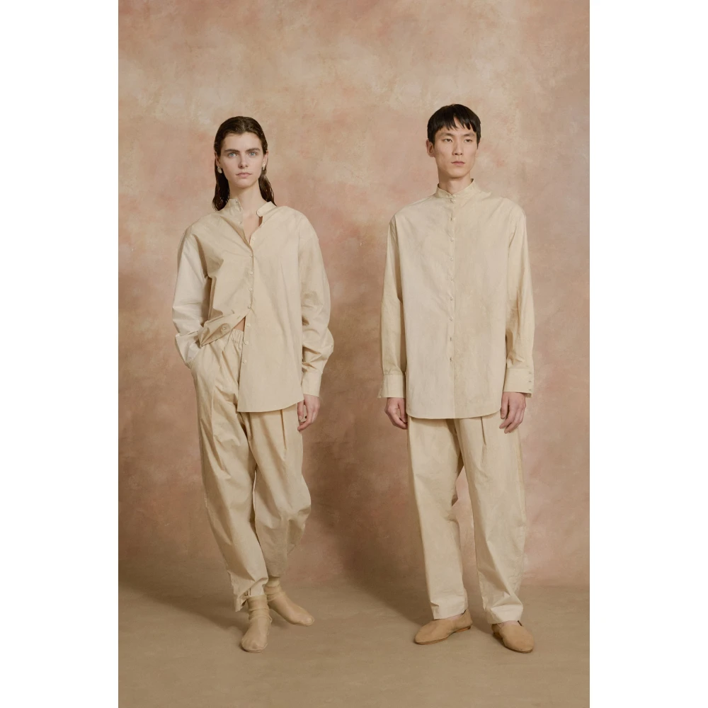 Cortana Yoko beige maltinto popeline overhemd Beige Dames