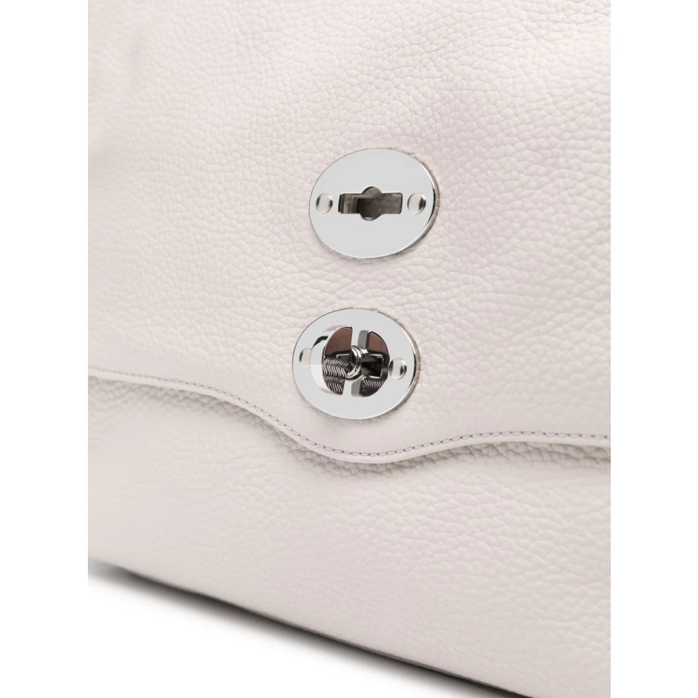 Zanellato Witte Twist-Lock Top Handtas White Dames