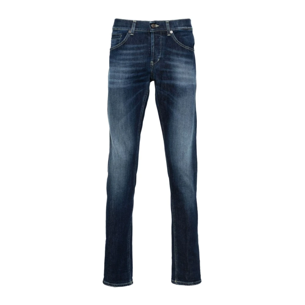 Dondup Blauwe Denim Skinny Broek Blue Heren