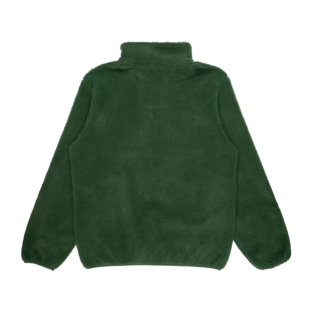 Deus Ex Machina Katoenen Sherpa Parka met Contrastzakken Green Heren