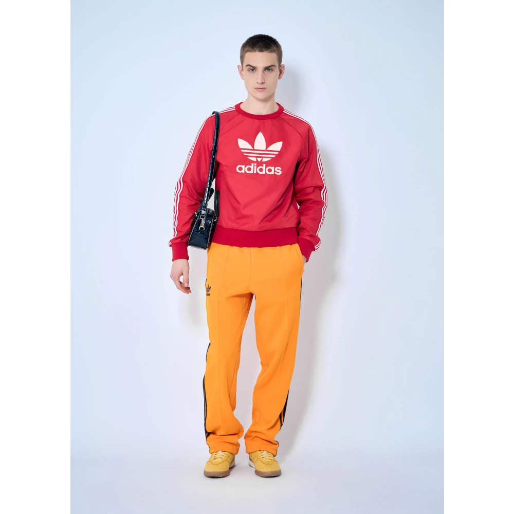 Adidas Logo Motif Track Pants Orange Heren