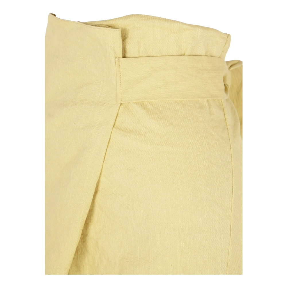 Cortana Citroen lichtgele hoge taille broek Yellow Dames