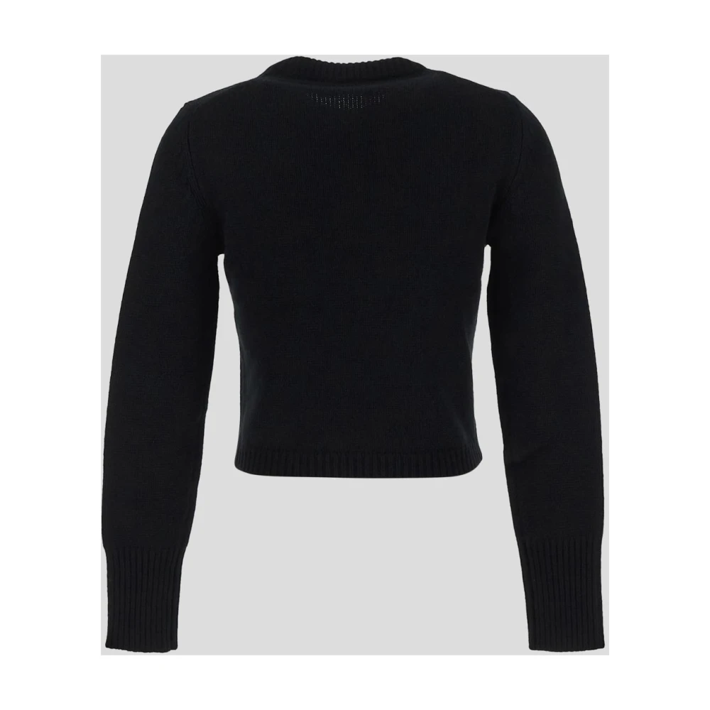 Valentino Cashmere V Sweater Black Dames