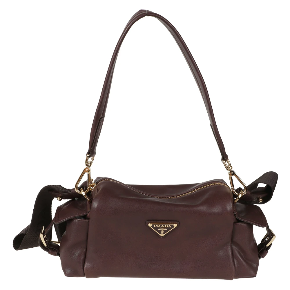 Prada , Shoulder Bags, Female, Brown, One Size, Bandoliera