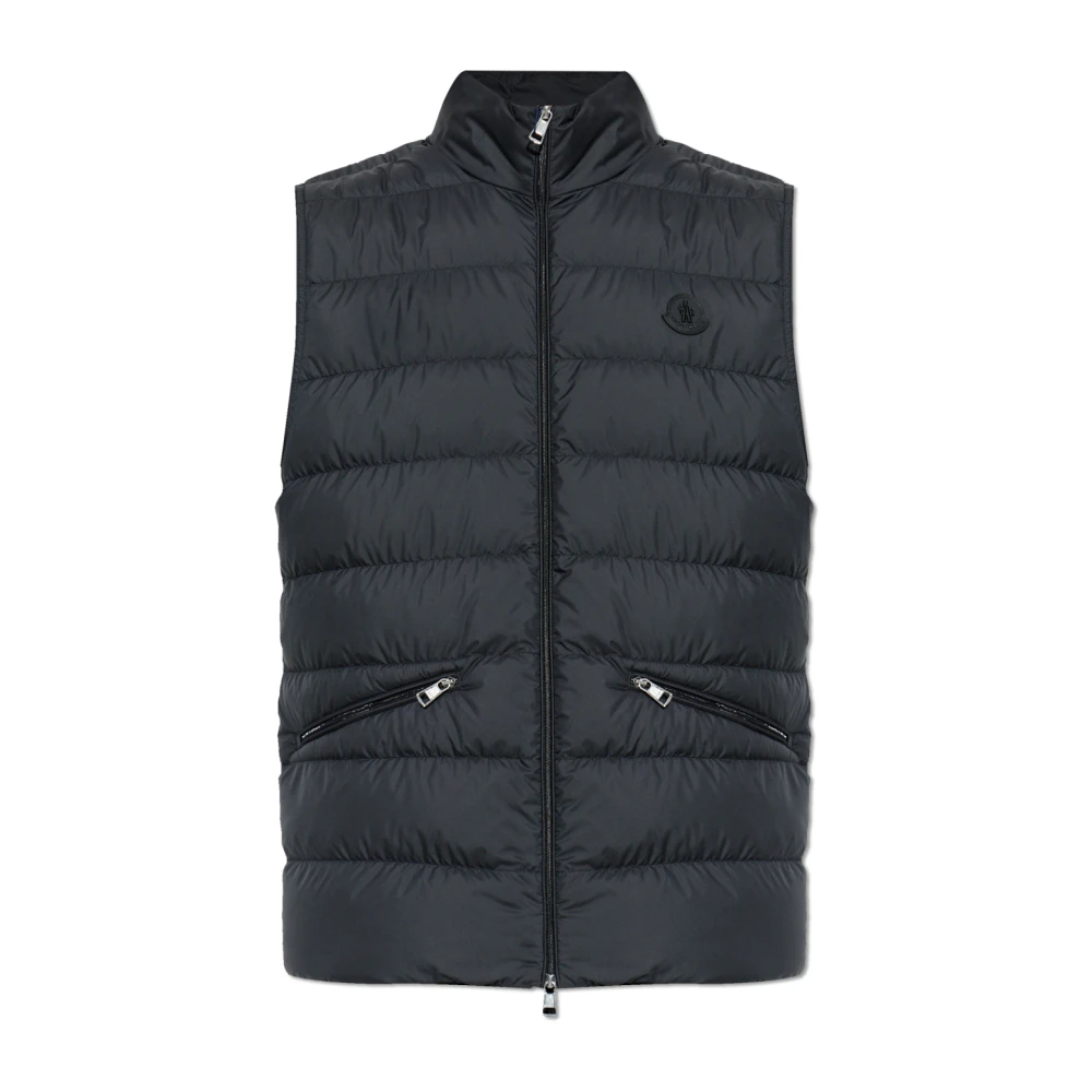 Moncler Men's Black Waistcoats, Xl, Treompan Down Vest