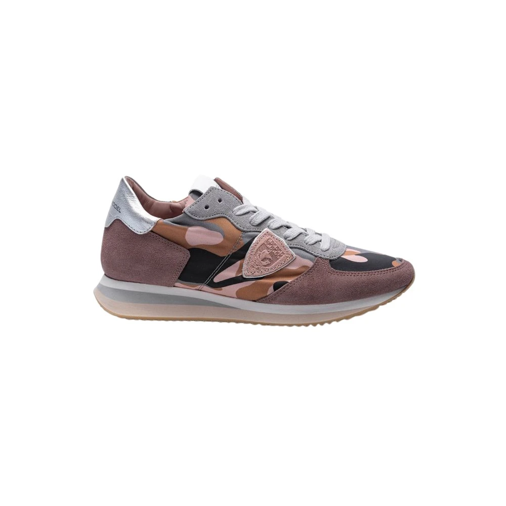 Philippe Model Tropez X Sneakers för kvinnor - Rosa, Grå och Cognac Pink, Dam
