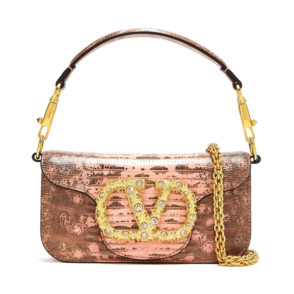Valentino Garavani Women's Pink Loco Leather Bag - Handbags - One Size - Bags