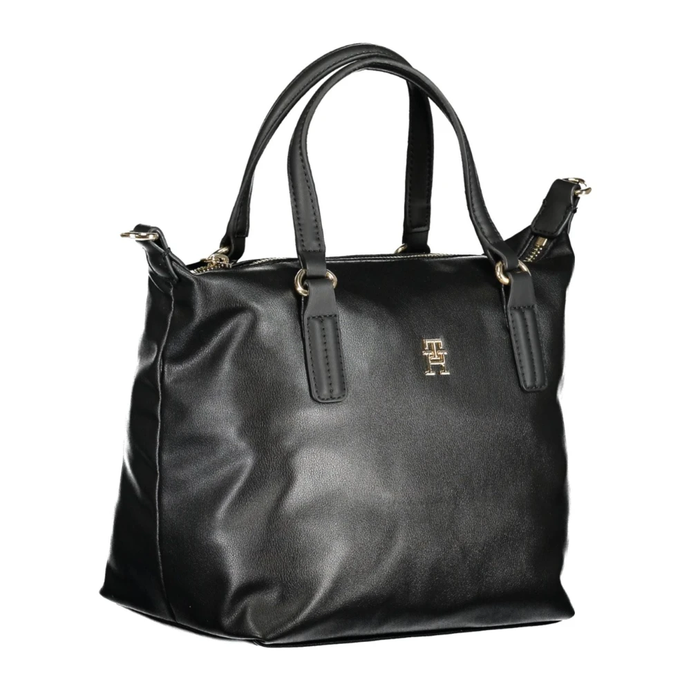 Tommy Hilfiger Zwarte dameshandtas met verstelbare band Black Dames