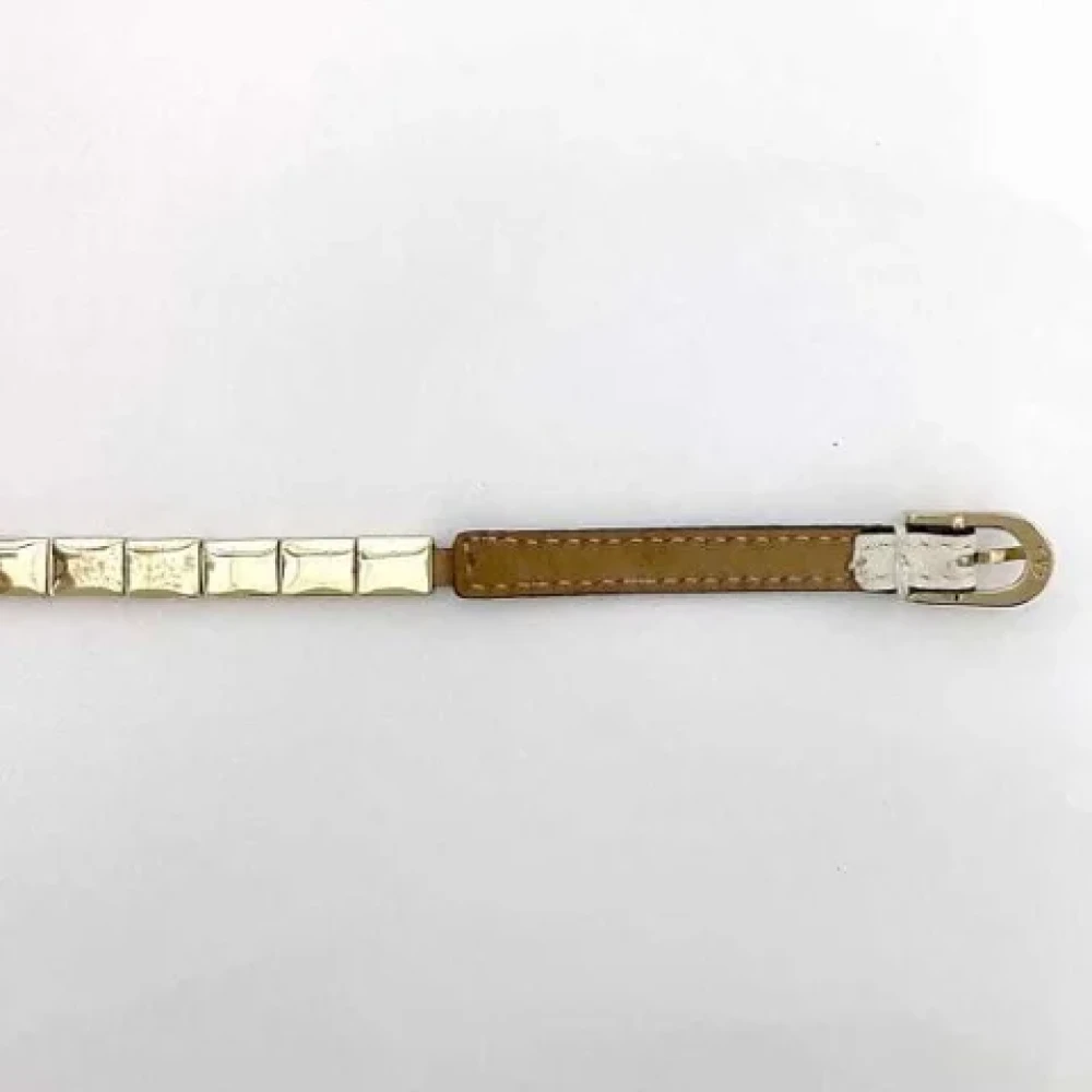 Valentino Vintage Pre-owned Fabric belts Beige Dames