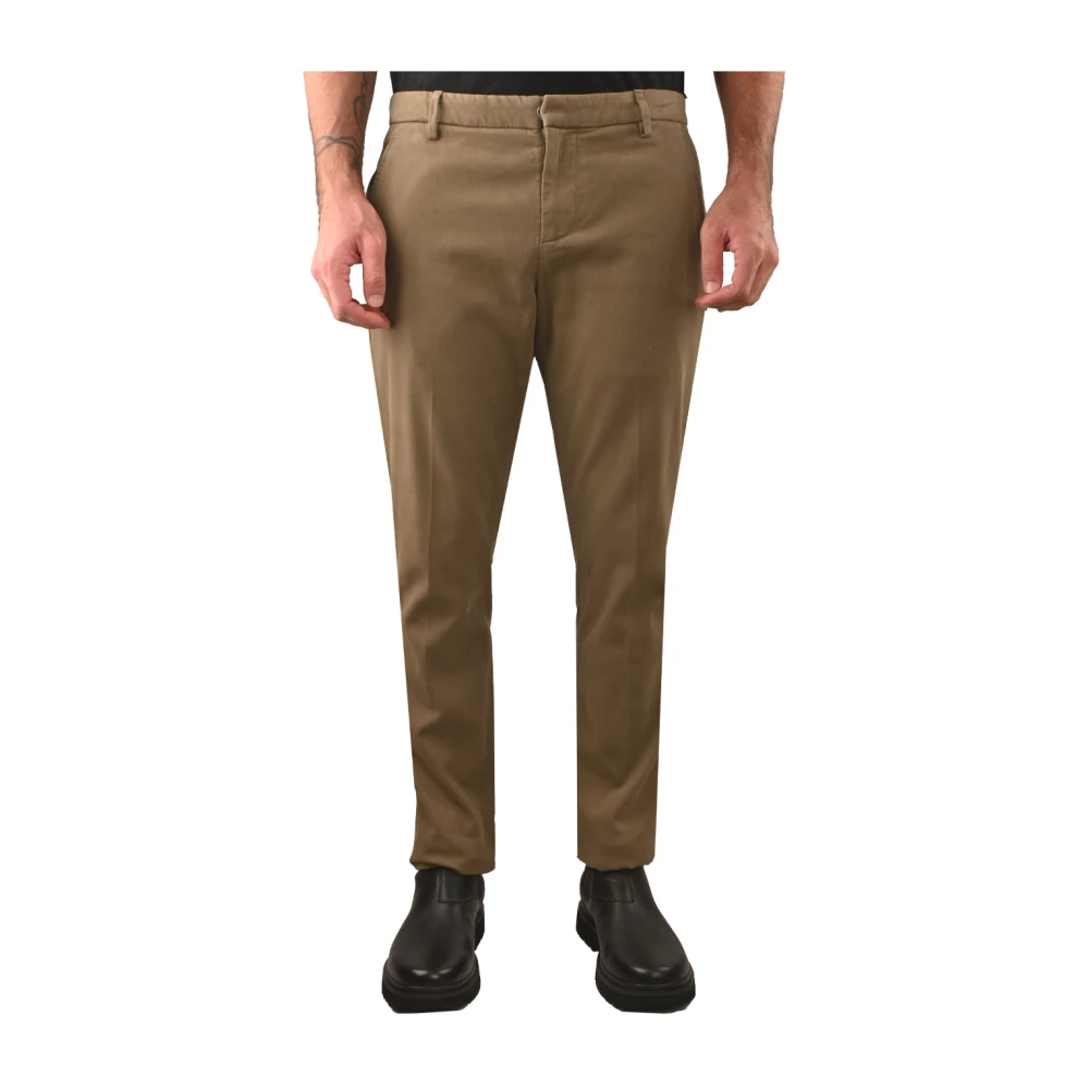 Dondup Blauwe Katoenen Stretchbroek Green Heren