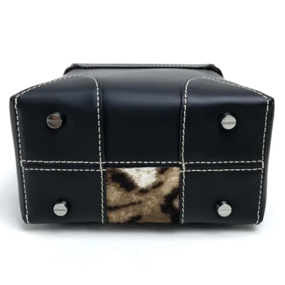 MCM Pre-owned Fabric shoulder-bags Black Dames