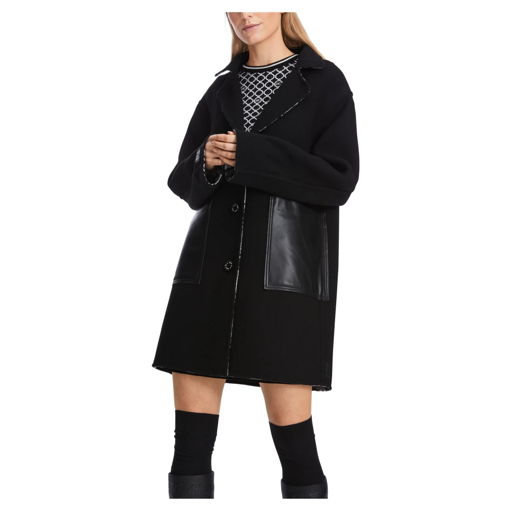 Marc Cain Omkeerbare Jas met Print Gray Dames