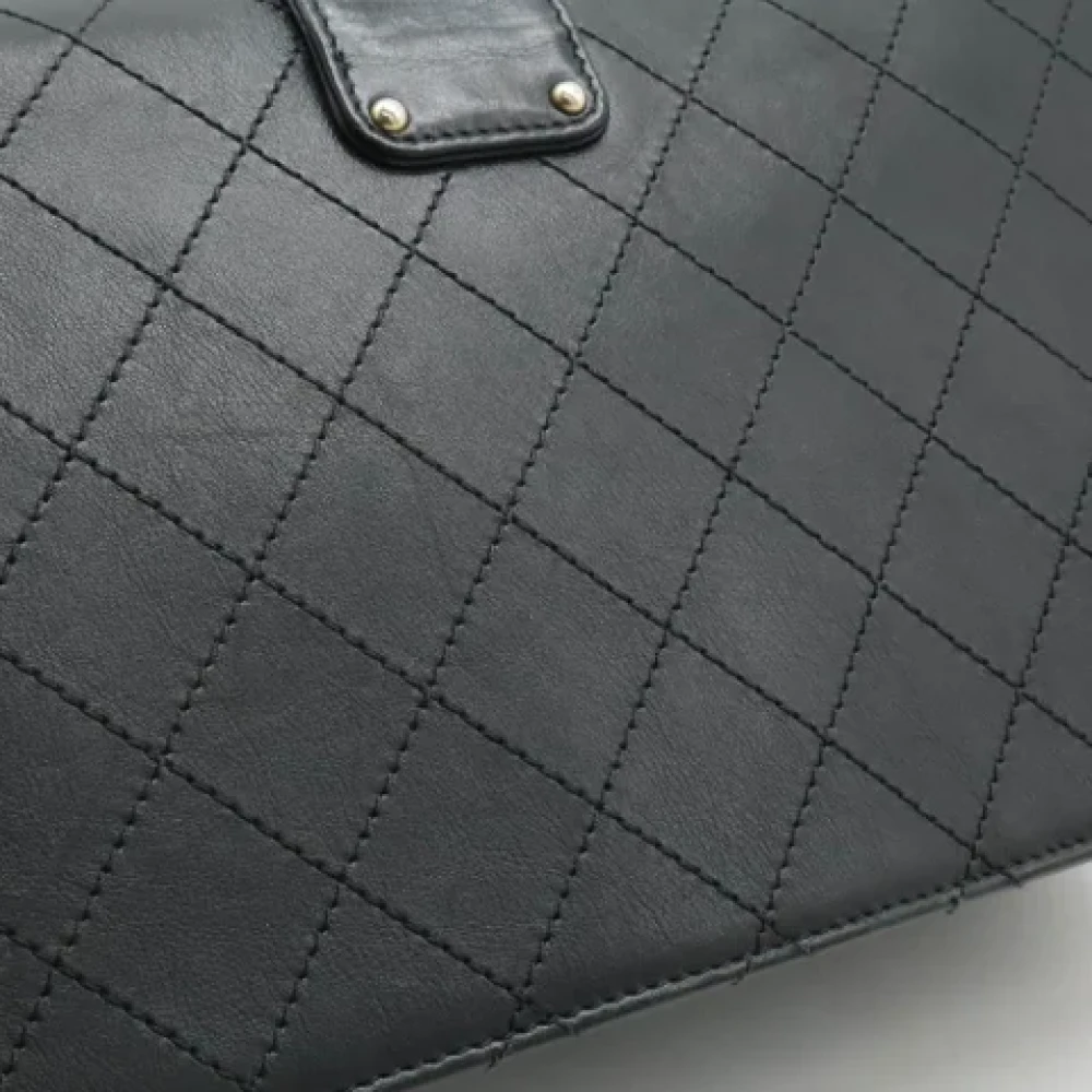 Chanel Vintage Pre-owned Leather handbags Black Dames