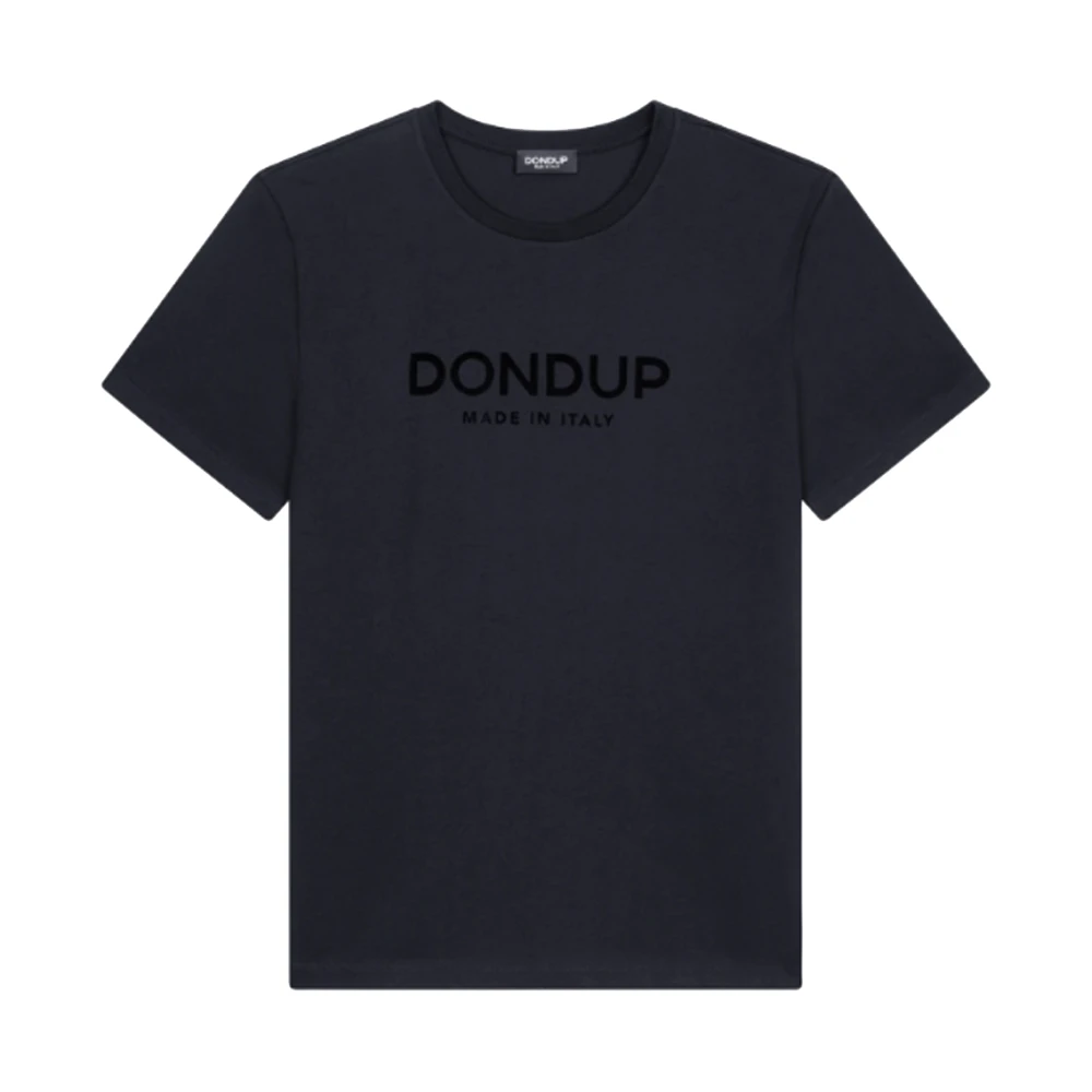 Dondup Herr Svart Toppar L, Bomull, Girocollo T-Shirt