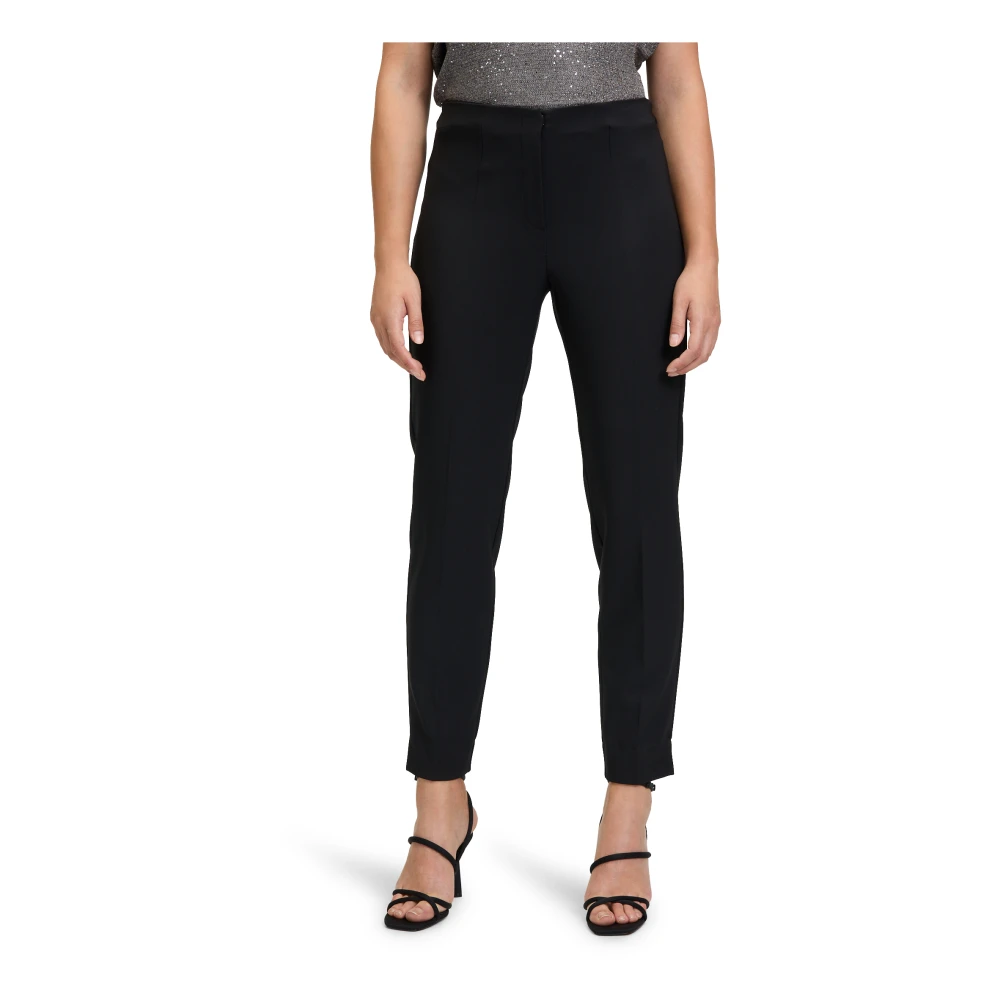 Vera Mont Elastische Taille Basic Broek Black Dames