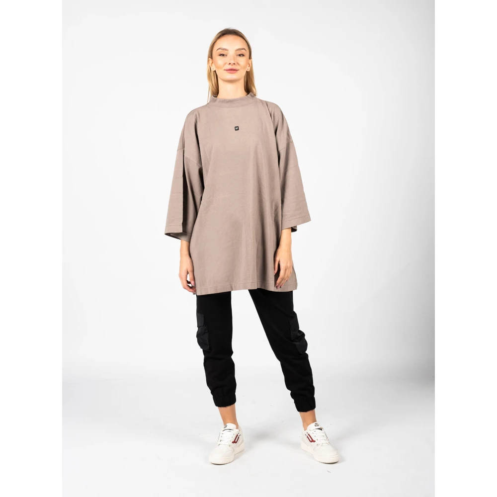 Yeezy Oversized Ronde Hals T-Shirt Beige Heren