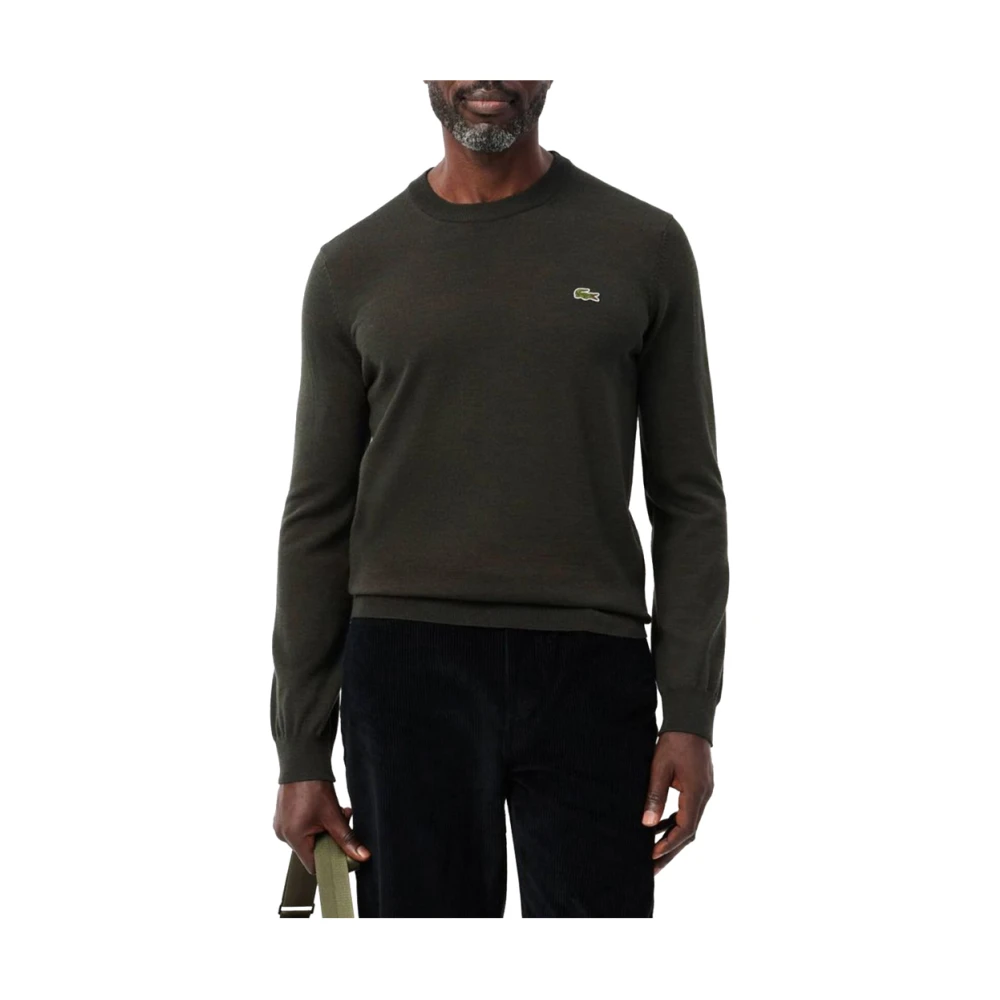 Lacoste Groene Katoenen Trui Casual Stijl Green Heren