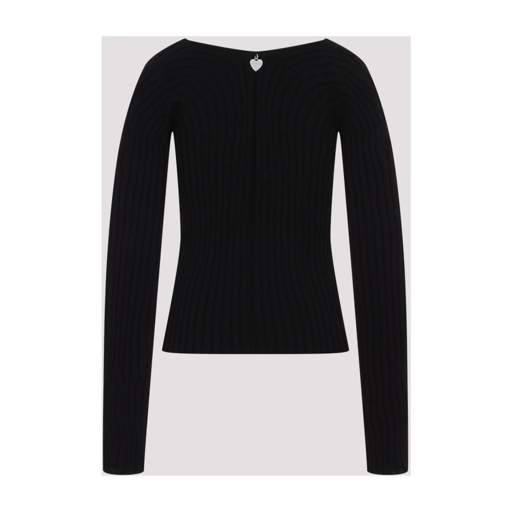 Acne Studios Zwarte trui voor vrouwen Black Dames