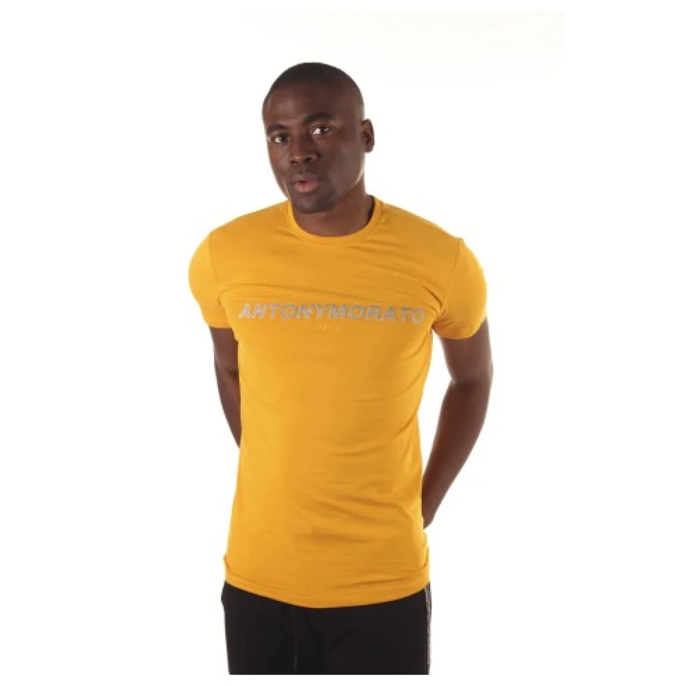 Antony Morato Heren T-shirt van katoenmix Yellow Heren