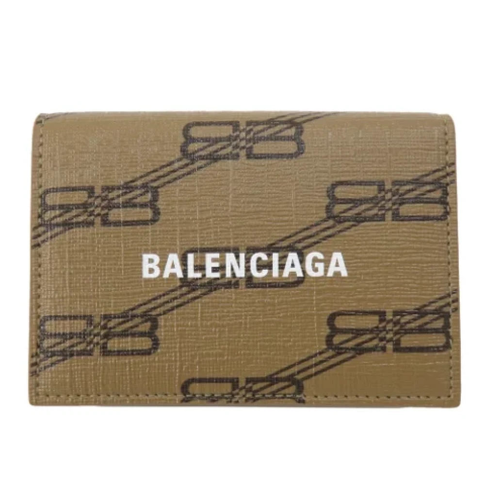Balenciaga Vintage Pre-owned Leather wallets Brown Dames