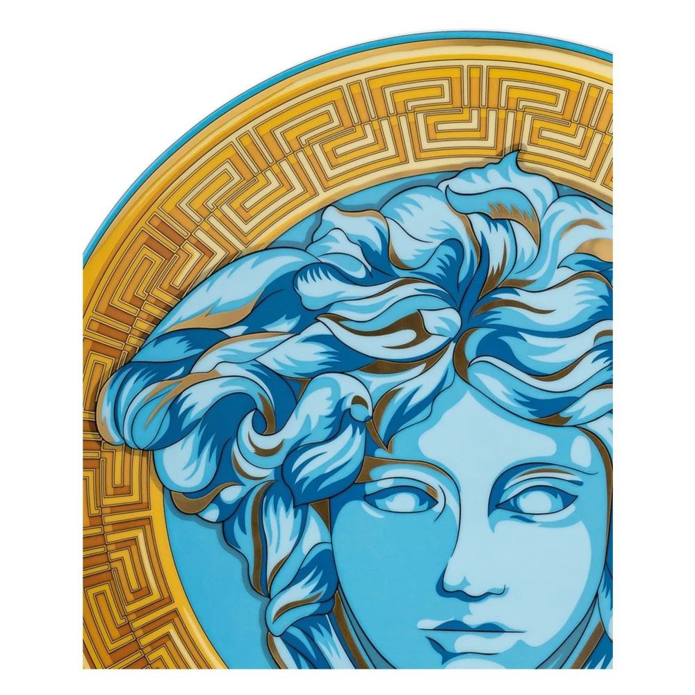 Versace Blauw Plaatskaarthouder Blue Unisex