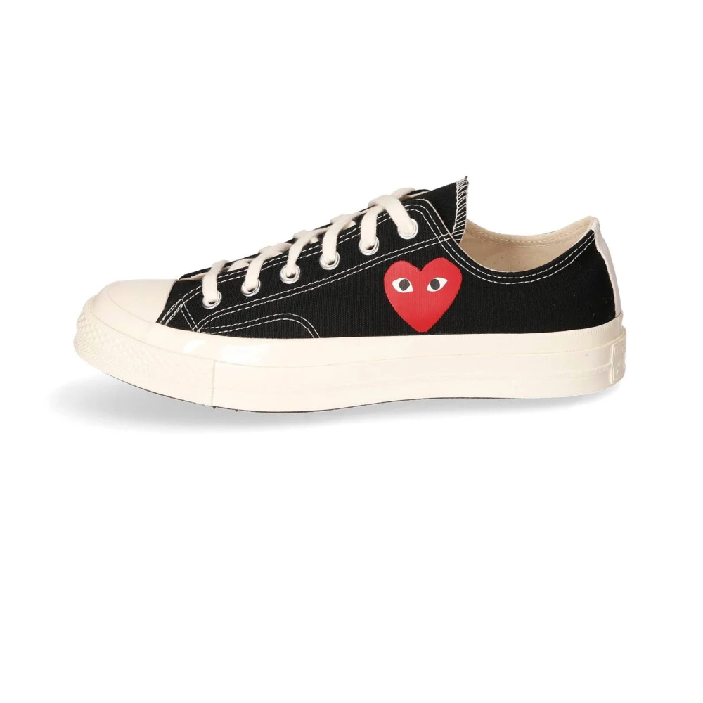 Comme des Garçons Play Lage Canvas Sneaker Dames Schoenen Zwart