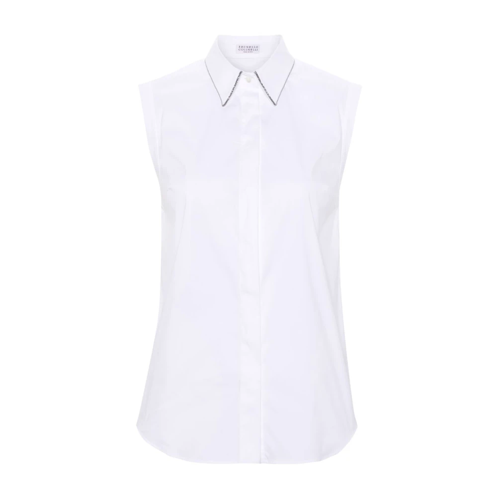 BRUNELLO CUCINELLI Witte Overhemden voor Mannen White Dames