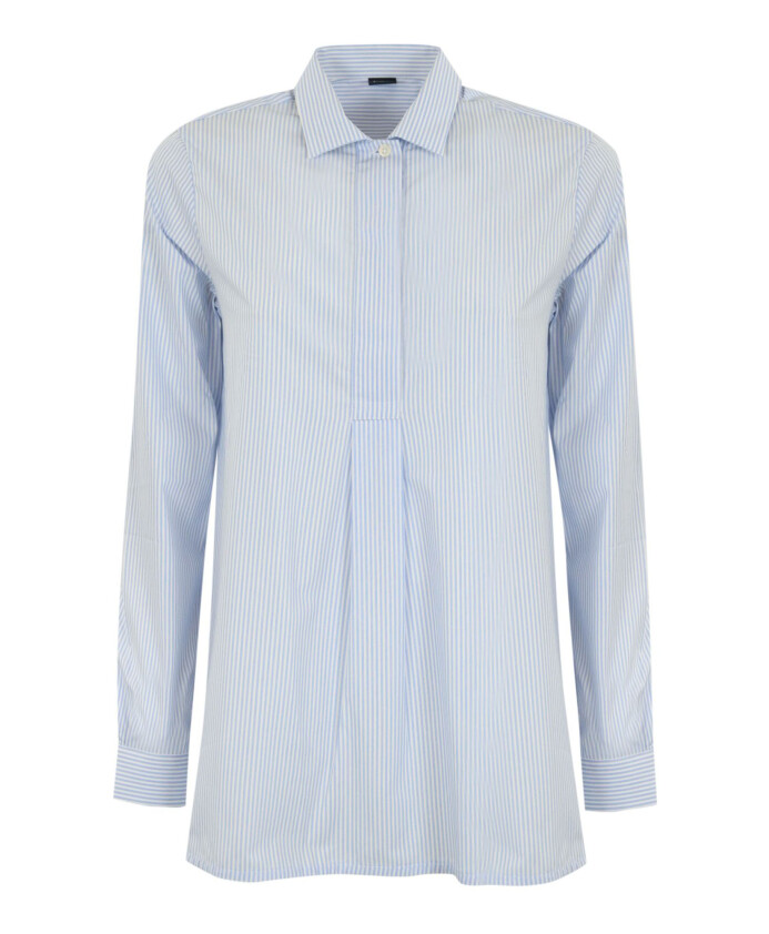 chemise-bleue-a-rayures-en-coton-avec-col-marin