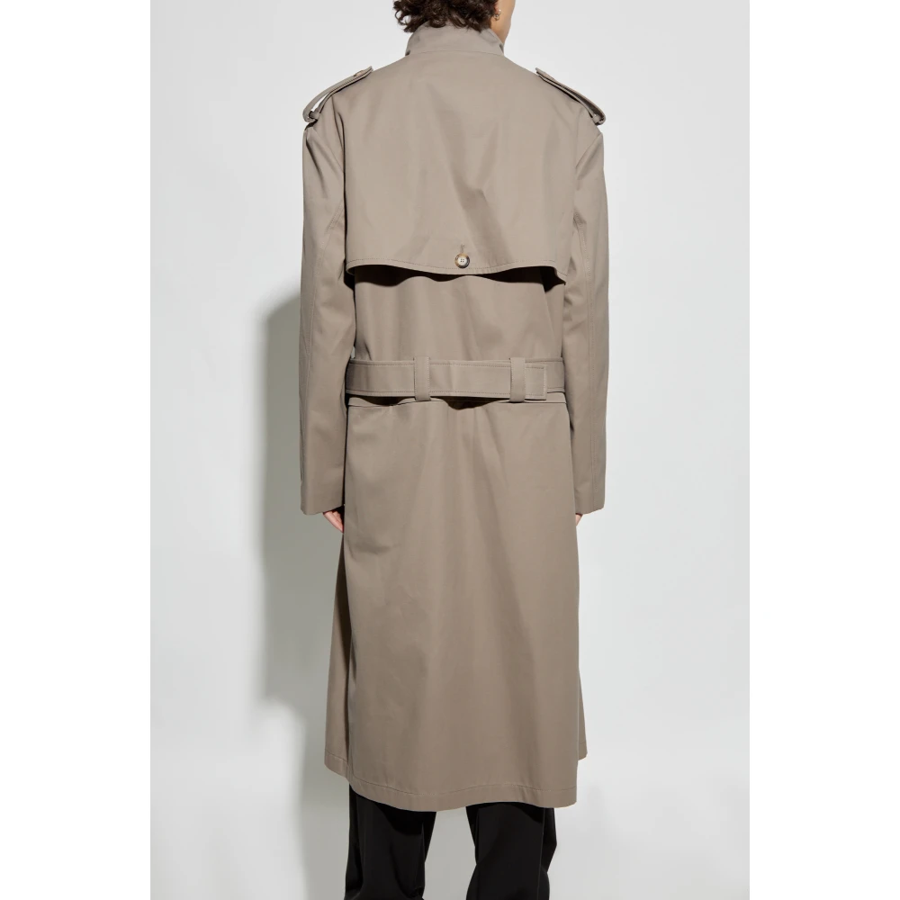 Moschino Losvallende trenchcoat Gray Heren