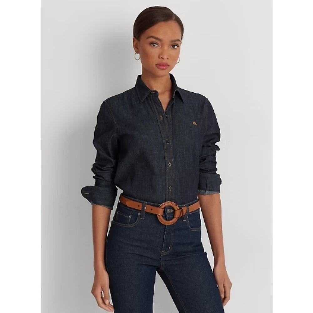 Ralph Lauren Denim Overhemd Blue Dames