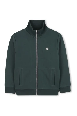 Zip Front Logo Sweatshirt