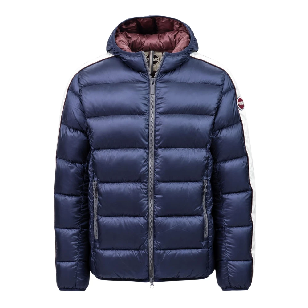 Colmar , Jackets, Male, Blue, Xl, Quilted Jacket With Undetacheable Hood - Image 3