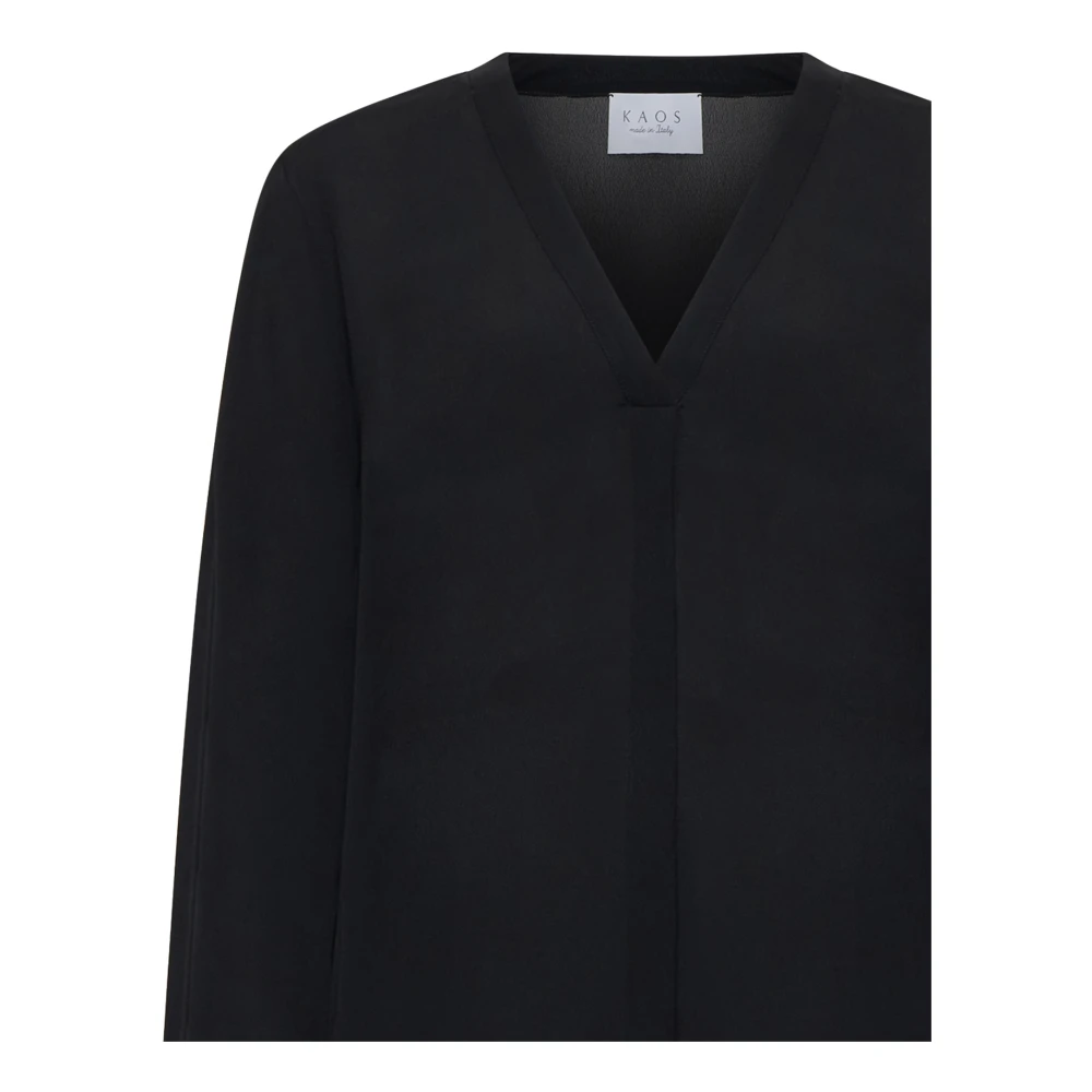 Kaos Zwarte Overhemden Collectie Black Dames