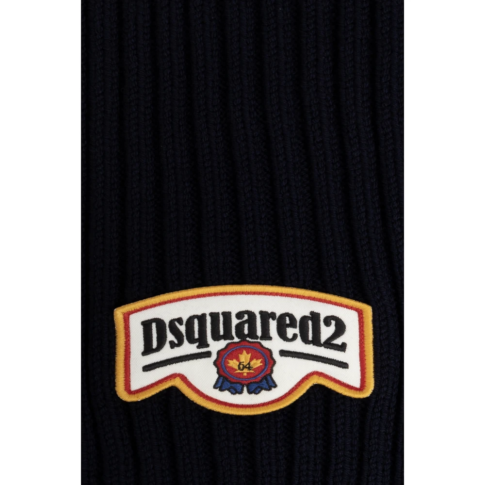 Dsquared2 Wollen sjaal Blue Heren