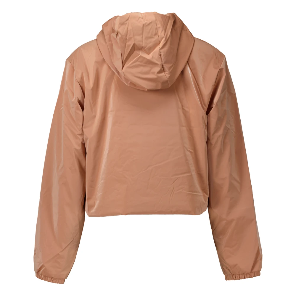 Rains Korte Geïsoleerde Regenjas Beige Dames