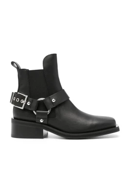 Harness Detail Läder Chelsea Boots