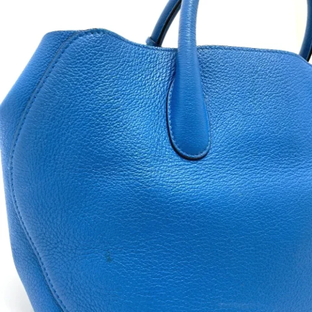 Dior Vintage Pre-owned Leather dior-bags Blue Dames