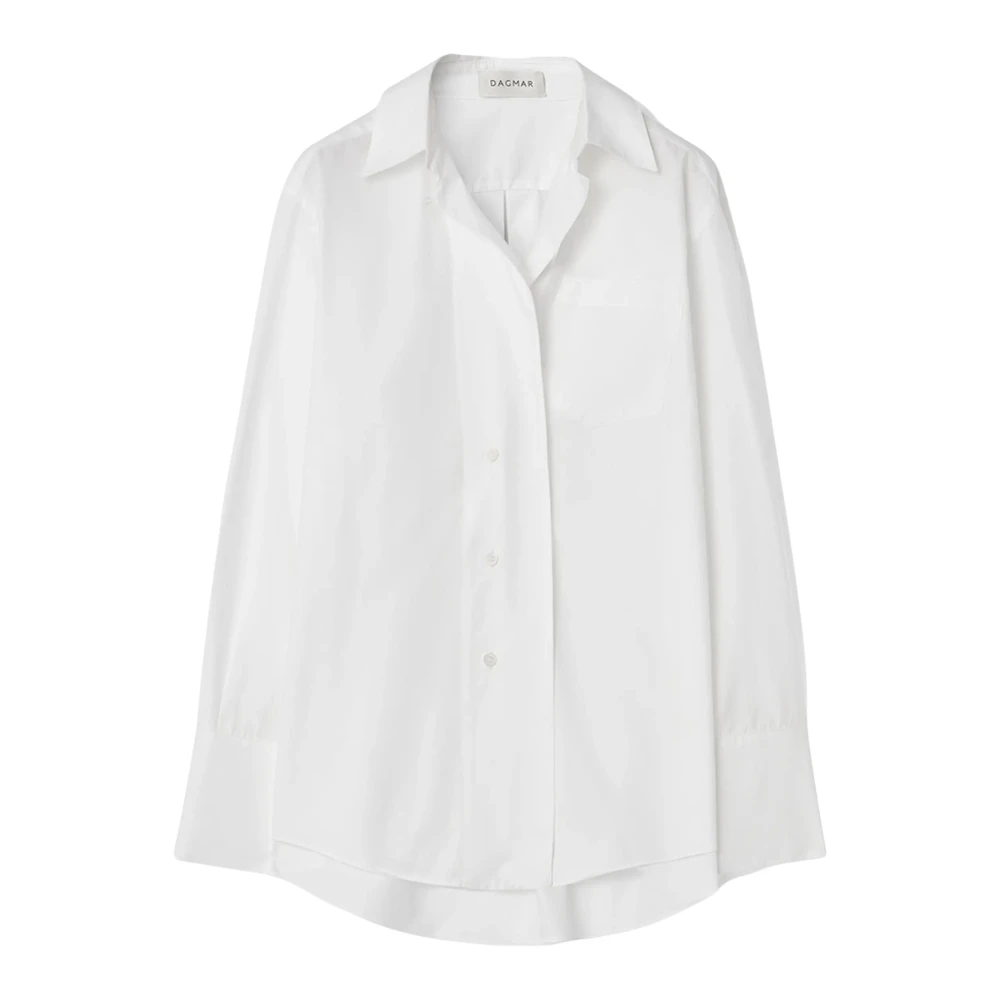 Dagmar Donna Bianco - Camicia Asimmetrica Elegante - Blouses & Shirts - L