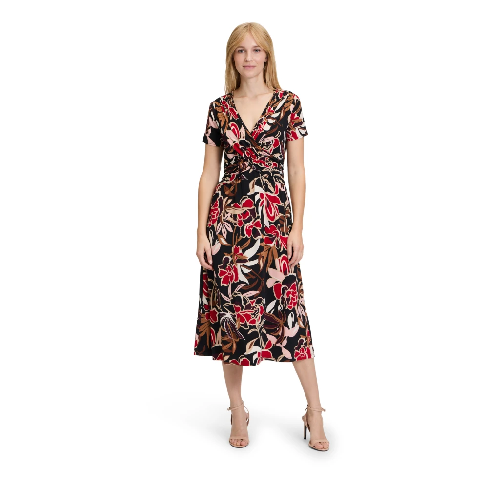 Betty Barclay Korte Mouw Jersey Jurk Multicolor Dames