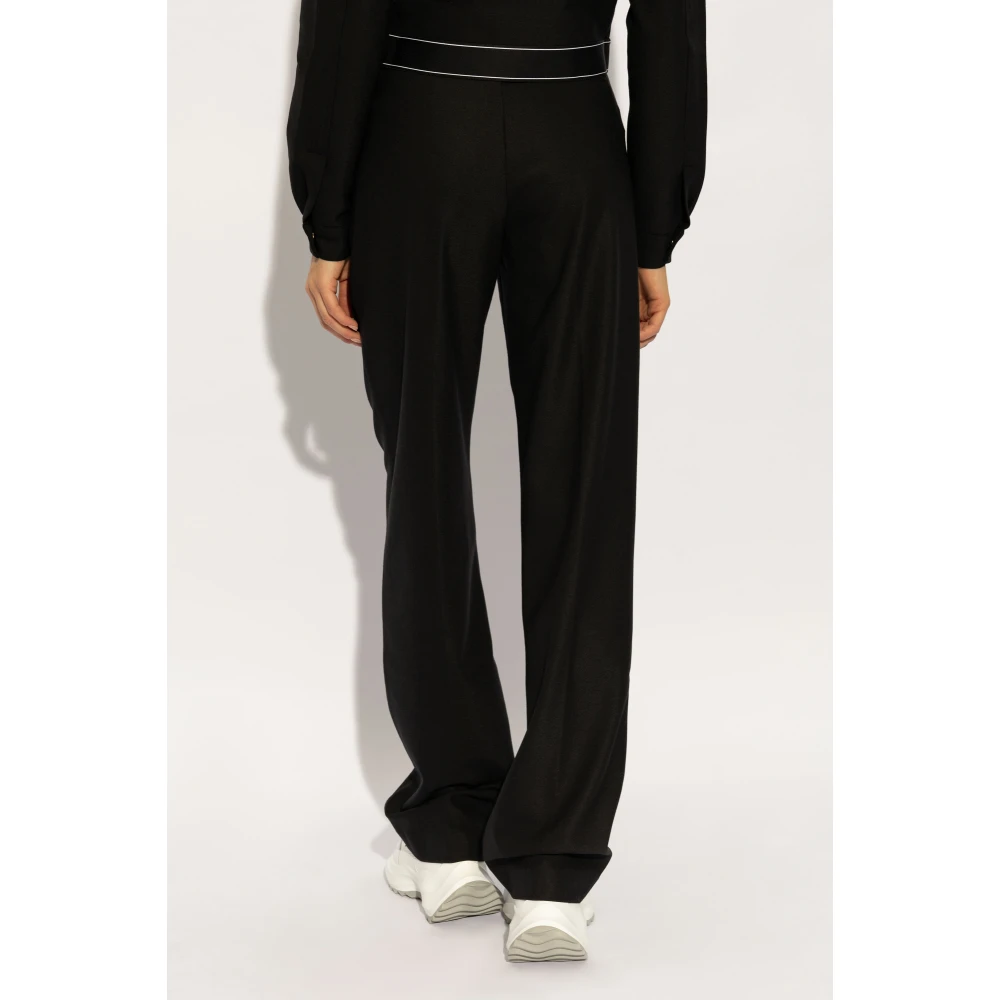 Casablanca Gekreukte broek Black Dames
