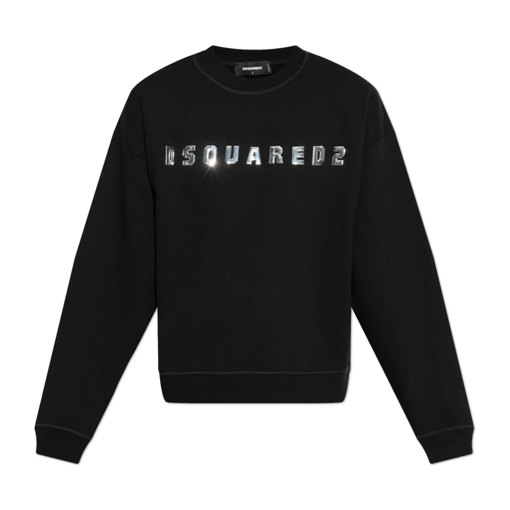 Dsquared2 Sweatshirt med logotyp Black, Herr